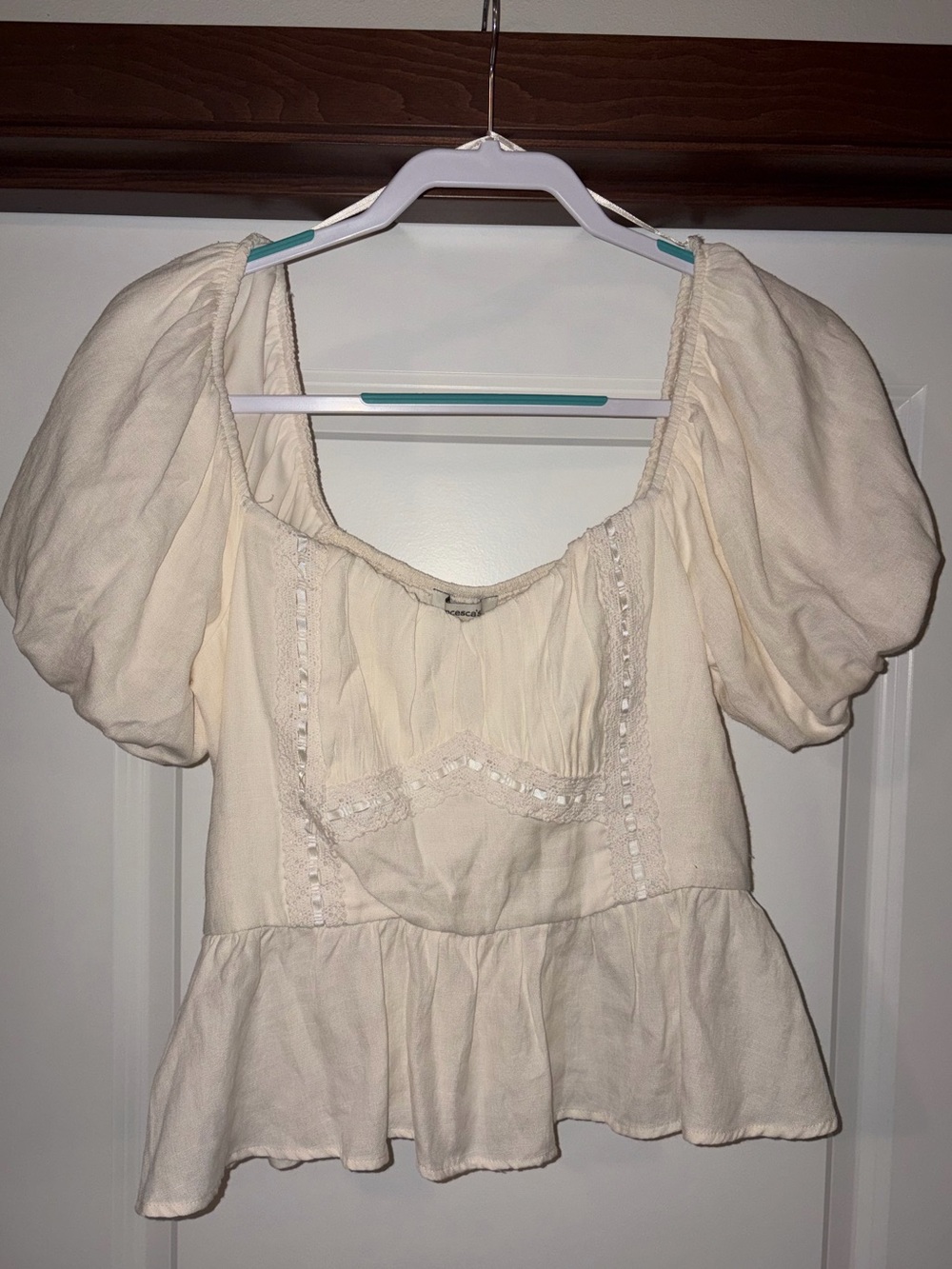 Puff Sleeve White Blouse • Francesca’s